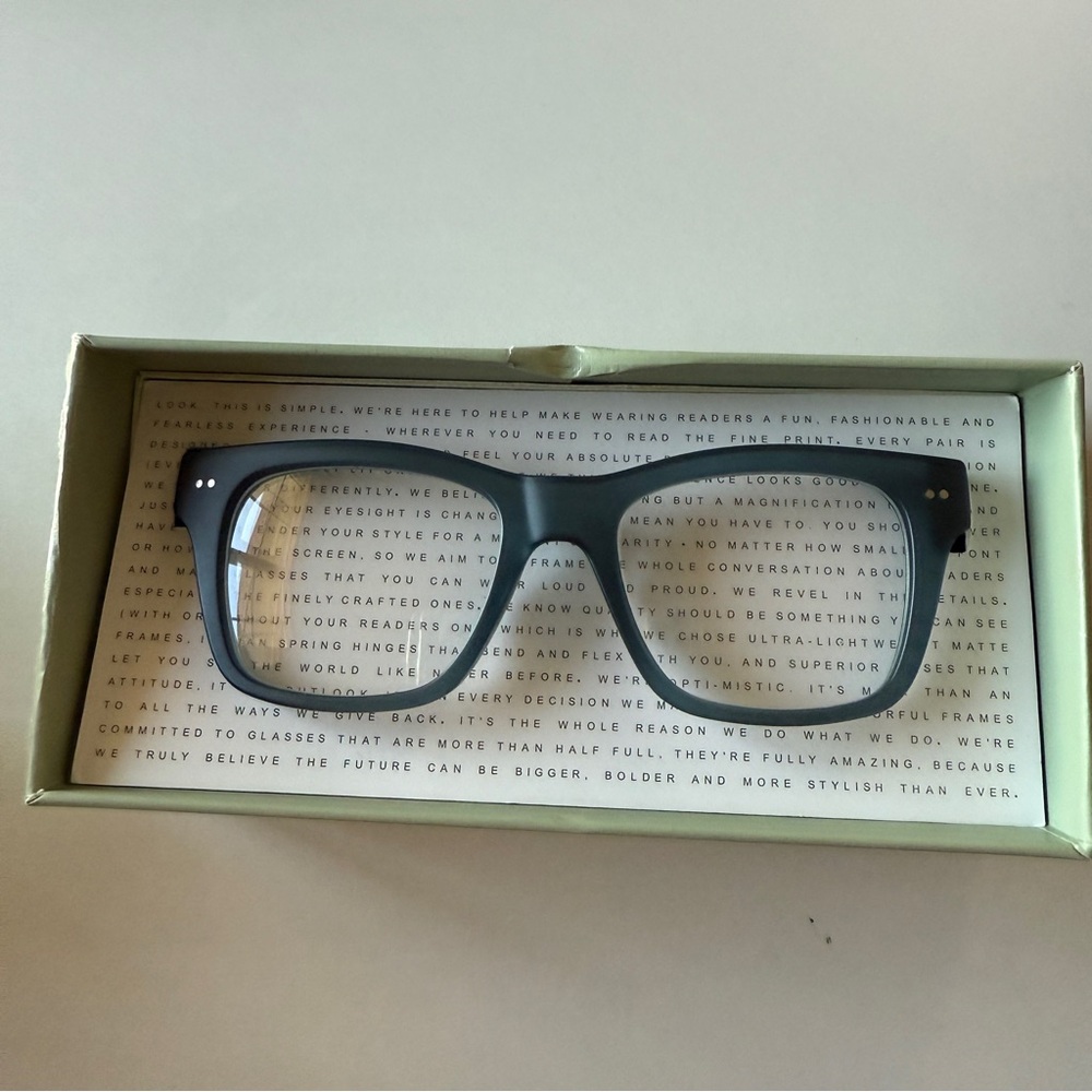 Look Optic Progressive Readers 1.50 Cosmo Lake Blue New
